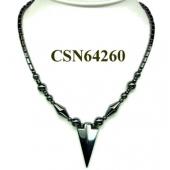 Hematite Arrow Pendant Beads Stone Chain Choker Fashion Women Necklace